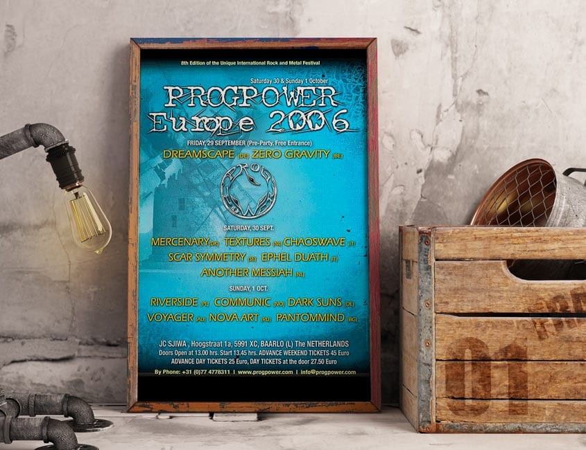 Progpower Europe 2006 Music Festival Poster Design Progpower Europe 2006 Music Festival Poster Design