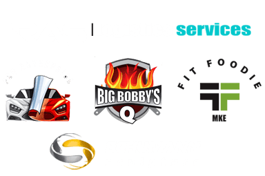 Sample of logo designs by Media 3 Group in Cedarburg